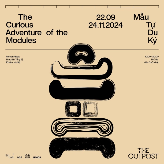 the curious adventure of the modules by điềm phùng thị, exhibition information times and dates Ha Noi 2024