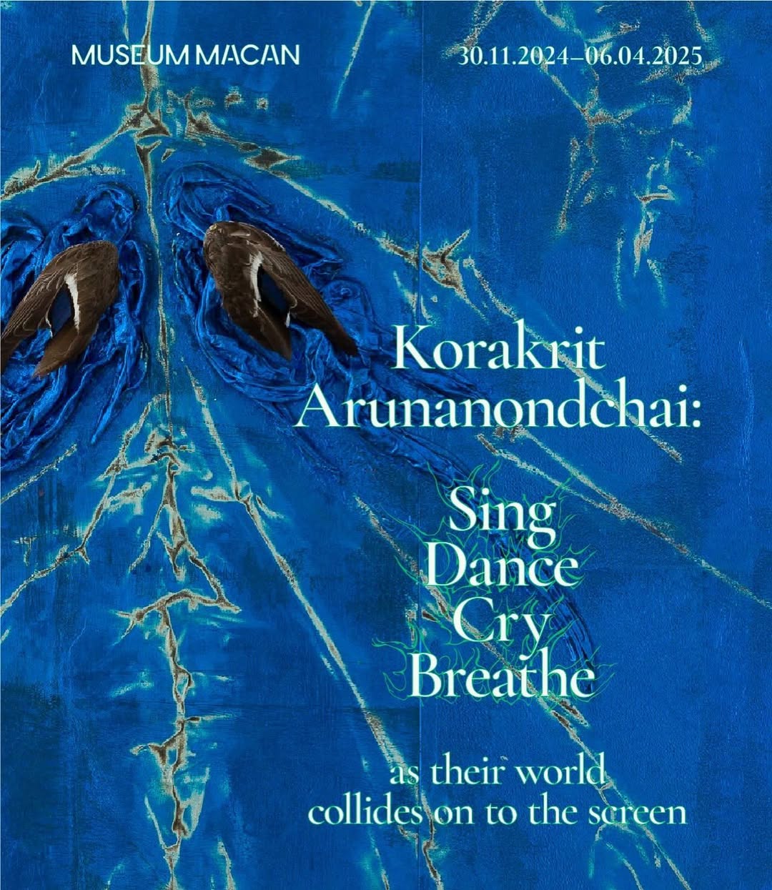 Korakrit Arunanondchai: Sing Dance Cry Breathe exhibition at MACAN museum, event information times and dates Indonesia 2024 AWDB