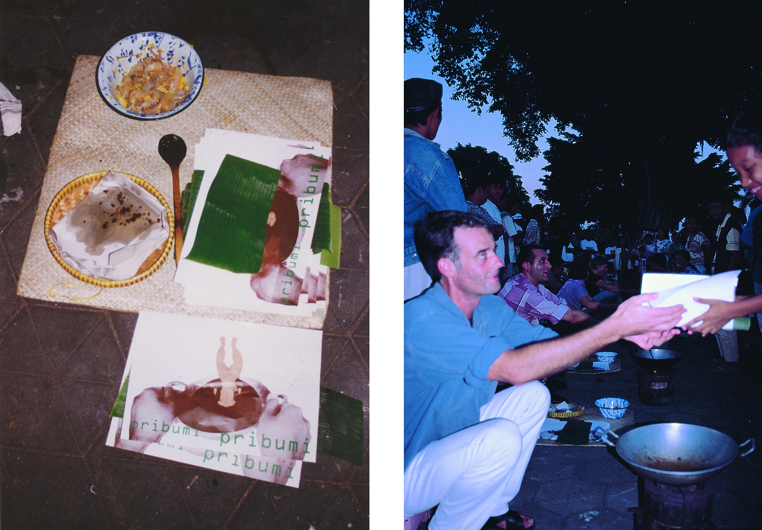 Mella Jaarsma, ‘Pribumi-Pribumi’, 1988, performance in Yogyakarta, archival photos. Images courtesy of the artist