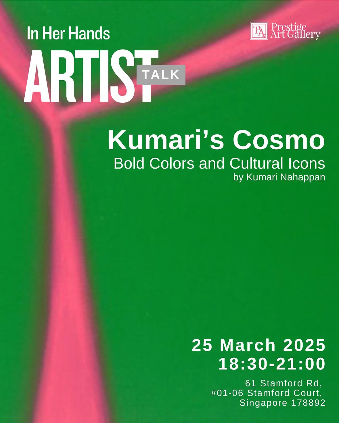 Kumari Nahappan Kumari's Cosmo talk Singapore 2025, event information times and dates AWDB